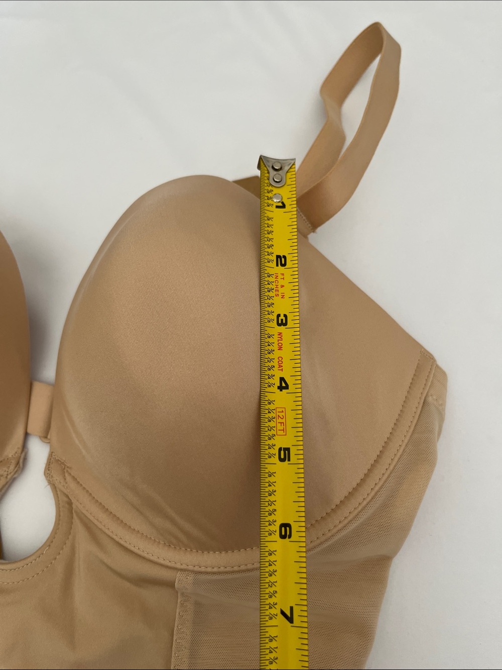 SHAPELLY Everyday Nude Shaping Bodysuit with Built-In Bra - Picture 8 of 10